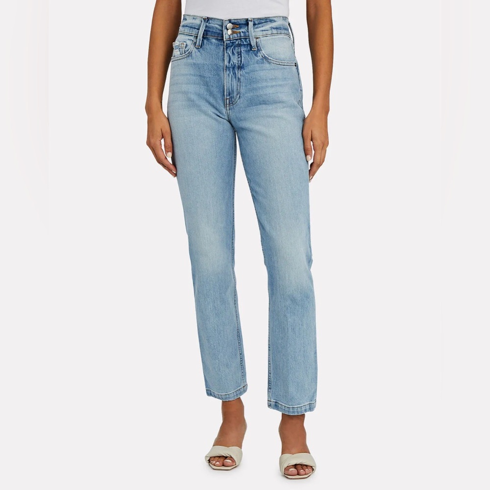 Frame Le Sylvie Slender Straight in Bianca, size 25